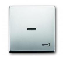 Клавиша для механизма 1-клавишного выкл./перекл./кнопки, с прозрачной линзой и символом "КЛЮЧ", серия pur/сталь  1751-0-2960   2CKA001751A2960  ABB