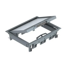 Лючок GES6-2U (универсальный) 9xModul45 (полиамид,серый) (GES6-2U10T 7011)  7405321  OBO Bettermann