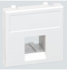 Simon Connect Адаптер универсальный на 1 RJ45 коннектор, модуль К45, без защит.шторкок, белый  K076-9  Simon