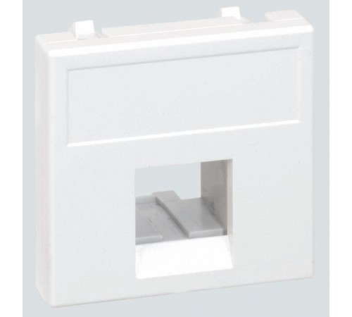 Simon Connect Адаптер универсальный на 1 RJ45 коннектор, модуль К45, без защит.шторкок, белый  K076-9  Simon