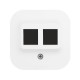 Quteo Белый Адаптер для 1 или 2 розеток RJ45 Keystone  782226  Legrand