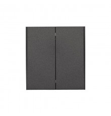 Выключатель STRONG 2 кл для жалюзи возвратный 10А с/у графит  KR-78-0711-6  Kranz