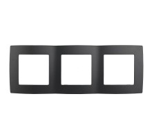 Рамка на 3 поста 12-5003-05  ,  антрацит  Б0014765  ЭРА