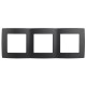 Рамка на 3 поста 12-5003-05  ,  антрацит  Б0014765  ЭРА