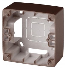 12-6101-13 ЭРА Коробка наклад. монтажа 1 пост, Эра12, бронза  Б0043167  ЭРА