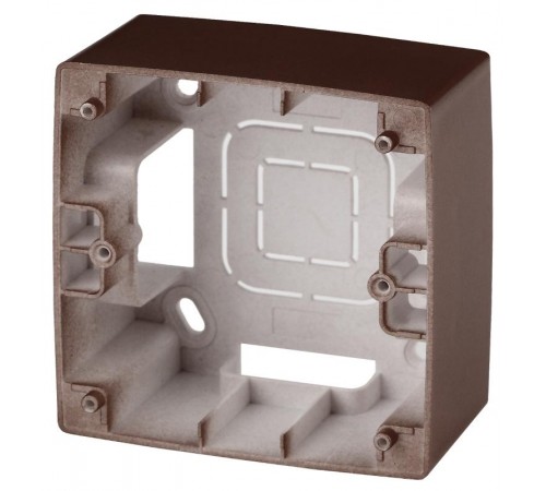 12-6101-13 ЭРА Коробка наклад. монтажа 1 пост, Эра12, бронза  Б0043167  ЭРА