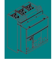 Комплект силовых выводов стационарного выключателя F на верхние выводы E6.2 F 3шт  1SDA074140R1  ABB