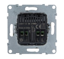 SUNO Светорегулятор с поворотной ручкой универсальный 300Вт без нейтрали. Цвет "Слоновая кость"  721279  Legrand