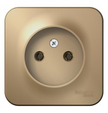 Blanca Титан О/У с изолирующей пластиной Титан Розетка без заземления без шторок 16А, 250В  BLNRA000114  SE