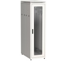 Шкаф сетевой 19" LINEA N 33U 600х1000 мм стеклянная передняя дверь серый  LN35-33U61-G  ITK