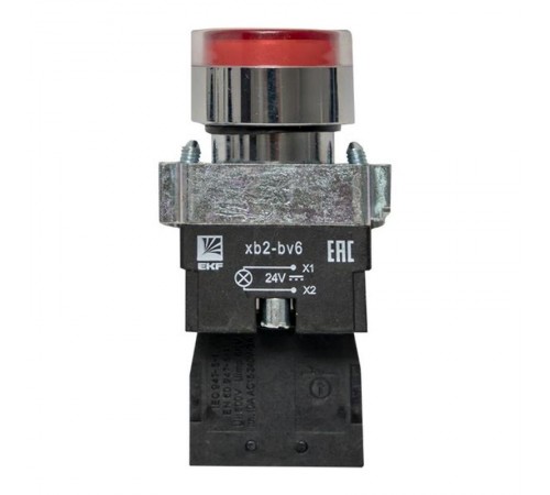 Кнопка BA42 с подстветкой 24В красная NC PROxima  xb2-bw42-24  EKF
