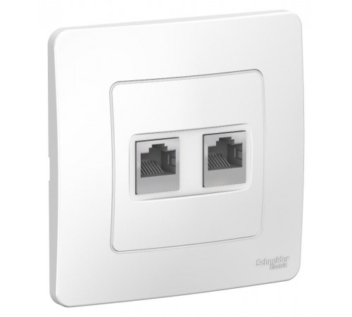 Blanca Белый С/У Розетка 2-ая компьютерная RJ45  BLNIS045451  SE