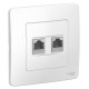 Blanca Белый С/У Розетка 2-ая компьютерная RJ45  BLNIS045451  SE