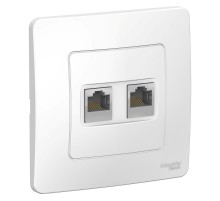 Blanca Белый С/У Розетка 2-ая компьютерная RJ45  BLNIS045451  SE