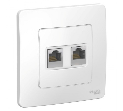 Blanca Белый С/У Розетка 2-ая компьютерная RJ45  BLNIS045451  SE