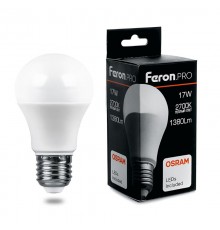 Лампа светодиодная .PRO LB-1017 Шар E27 17W 2700K OSRAM LED  38038  Feron