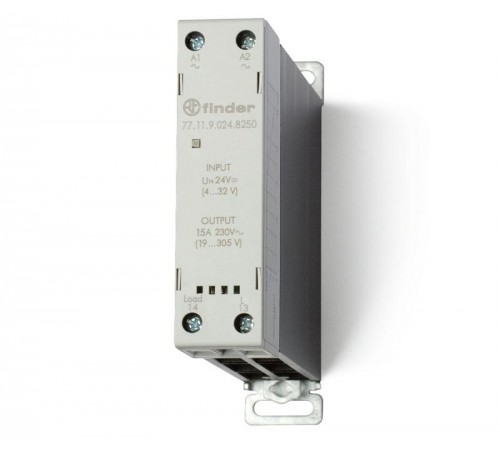 Модульное твердотельное реле; выход 15А (24...280В АС); питание 230В AC; Функция "Произвольн.включ."; ширина 22.5мм  771182308251  Finder