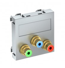 Мультимедийная рамка Video-Cinch Modul45 (серебристый) (MTG-3R F AL1)  6105144  OBO Bettermann