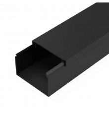 Кабель-канал черный 2-й замок в п/э 60х40 мм (18 м/уп) Промрукав  PR03.0217  Промрукав
