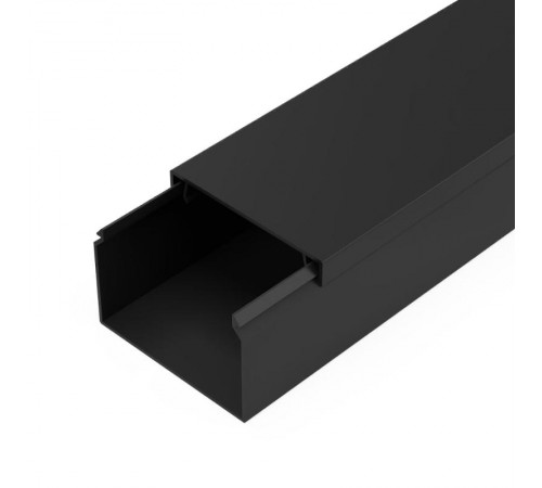 Кабель-канал черный 2-й замок в п/э 60х40 мм (18 м/уп) Промрукав  PR03.0217  Промрукав
