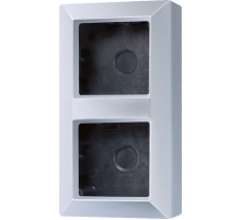 Коробка для накладного монтажа 2-кратная; алюминий  AS582AAL  Jung