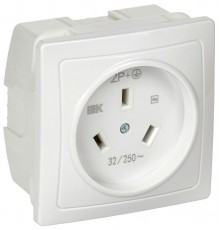 Розетка разборная для плиты с з/к с/у 32А белая Рпл11-К  ERP11-032-K01  IEK