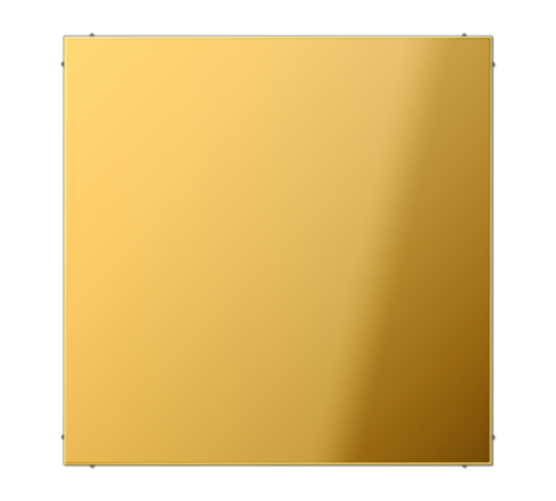 Крышка без отверстий с несущим каркасом для произвольных вырезов; металл цвета золота  GO2994B  Jung
