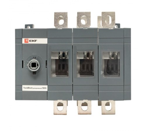 Рубильник 160A 3P реверсивный без рукоятки управления TwinBlock EKF  tb-s-160-3p-rev  EKF