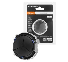 Выключатель 3-кл. 16А 250В кнопочный механизм агат, "Байкал"   SQ1819-0226  TDM