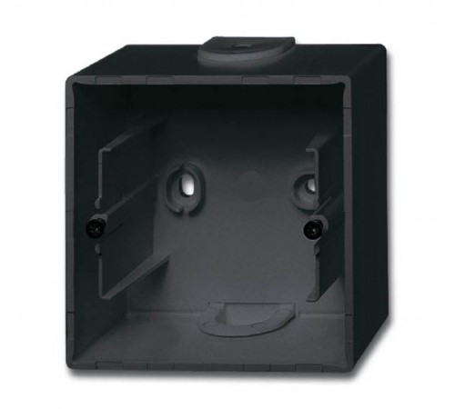 Коробка для открытого монтажа, 1 пост, серия future, цвет чёрный бархат  1799-0-0923   2CKA001799A0923  ABB
