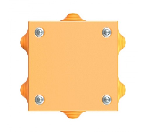 Коробка распределительная стальная FS огн.,IP55,150х150х80мм,4р, 450V,20A,10мм.кв, нерж.контакт с кабельными вводами и клеммниками  FSK31410  DKC