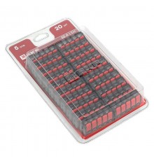 Клемма СМК 221-415 с рычагом 5 отверстий 0.2-4.0 мм2 блистер (20шт.)  plc-smk-221-415b-20  EKF