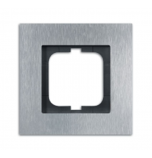 Рамка 1-постовая, серия carat, сталь  1754-0-4254   2CKA001754A4254  ABB