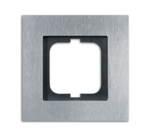 Рамка 1-постовая, серия carat, сталь  1754-0-4254   2CKA001754A4254  ABB