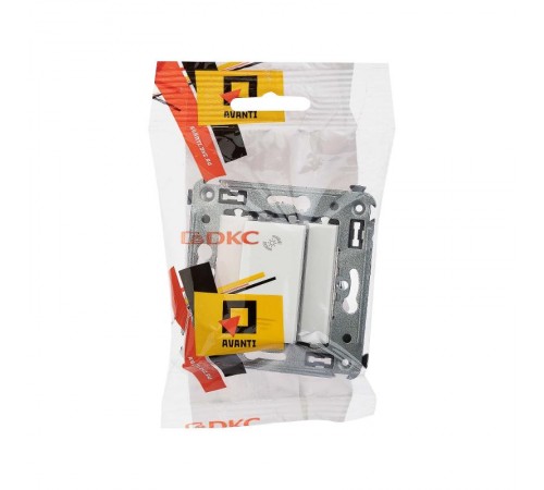 Диммер кнопочный в стену, "Avanti", "Белое облако"  4400343  DKC