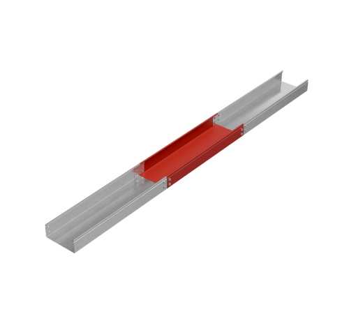 Лоток неперф. 80х200х0,7 L3000 мм "Стандарт ПЛЮС" INOX304  LNEplus80-200-0.7-3000 INOX304  КМ - профиль