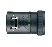 Фитинг AT34/U100/SFA/BLY, прямой, РА66/алюминий/эласт., черный/желтый, резьба U100, d34, 10 шт. в пачке  7TCA296170R0860  ABB