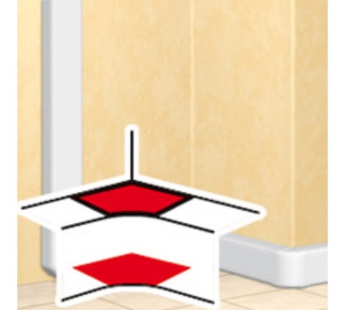 Угол внутренний на выс.35мм переменный от 80° до 100° DLP  010601  Legrand