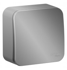 Blanca Алюминий О/У с изолирующей пластиной Выключатель 1-клавишный с самовозвратом, 10А, 250В  BLNCA101013  SE