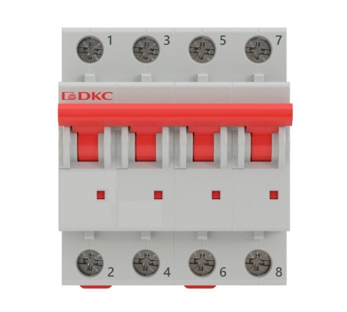 Выключатель автоматический четырехполюсный YON MD63-4B50-6 6kA  MD63-4B50-6  DKC