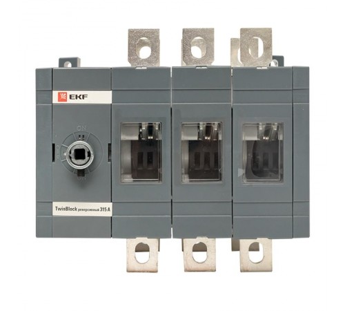 Рубильник 315A 3P реверсивный без рукоятки управления TwinBlock EKF  tb-s-315-3p-rev  EKF