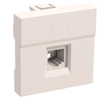 Розетка телефонная RJ-11 кат.3,  2 модуля. РКФ-20-00-П  CKK-40D-RT2-K01  IEK