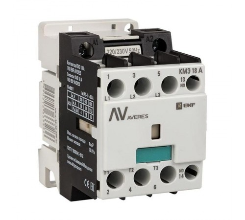 Контактор КМЭ 18А 1NC 400В АС EKF AVERES  ctr-s-18-01-400-av  EKF