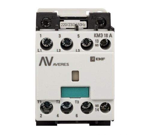 Контактор КМЭ 18А 1NC 400В АС EKF AVERES  ctr-s-18-01-400-av  EKF