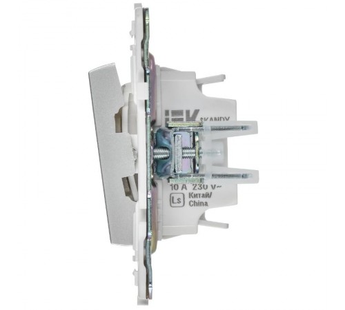 SKANDY Выключ. жалюзи 10А SK-V12S сереб.  SK-V15-0-10-K23  IEK