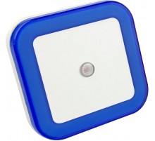 Ночник светодиодный NLE 03-SB-DS КВАДРАТ синий с датчиком освещения 230В  4690612028798  IN HOME