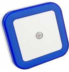 Ночник светодиодный NLE 03-SB-DS КВАДРАТ синий с датчиком освещения 230В  4690612028798  IN HOME