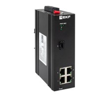 Промышленный управляемый коммутатор уровня L2 ML2-1GX/SFP-4GTP, 1 порт 1000Base-X SFP, 4 порта 10/100/1000Base-T(X) RJ45 c PoE, монтаж на динрейку TSX