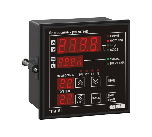 Измеритель ПИД-регулятор универсальный программный ТРМ151-Щ1.РР.08  08245  ОВЕН