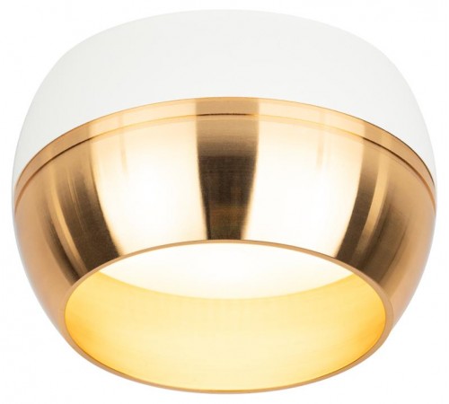 Светильник накладной подсветка OL14 GX53 WH/GD под GX53, белый/золото (40/1440)  Б0049038  ЭРА